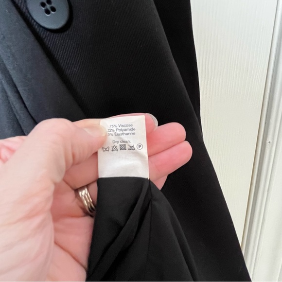 Madewell Classic Black Tribune Collarless Blazer Size 10 - Picture 8 of 11